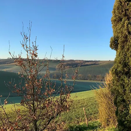 Panoramic Views Of The Pyrenees In Lauragais *